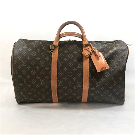 louis vuitton monogram split keepall|keepall 55 with shoulder strap.